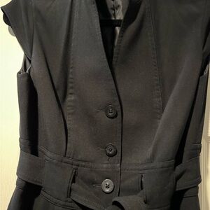 Calvin  Klein belted dress - size 4 black